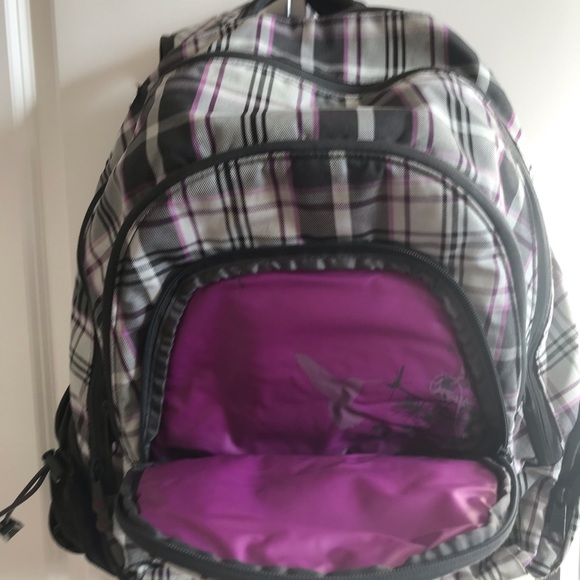 Dakine Prom purple and grey backpack - Picture 2 of 10